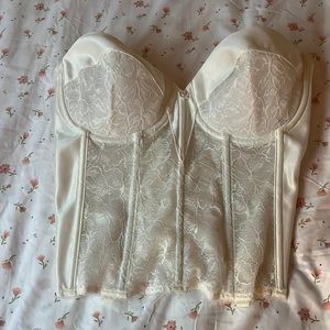 White creme corset